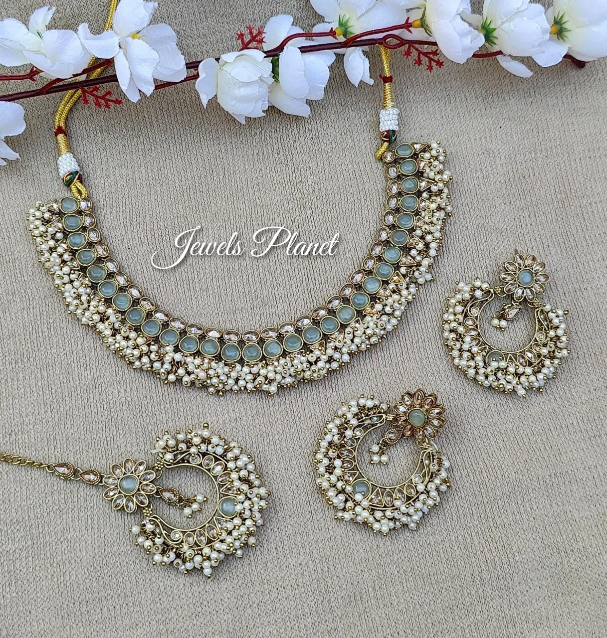 Sana Polki Necklace Set