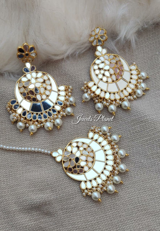 Ishaya Mirror Earrings Tikka