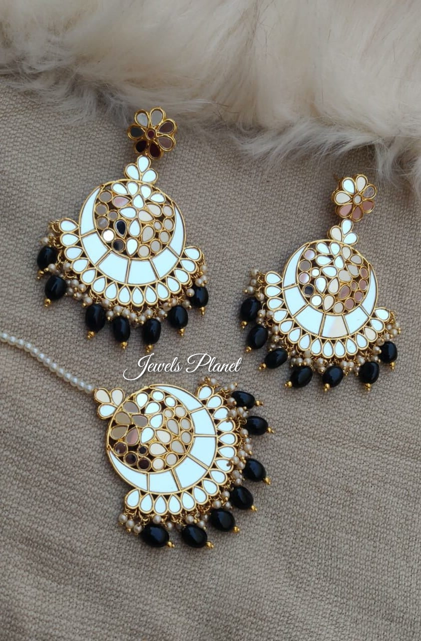 Ishaya Mirror Earrings Tikka