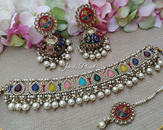 Devika Polki Choker