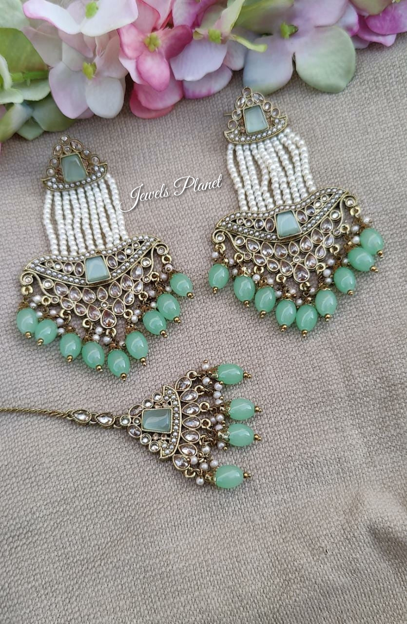 Sheeza Polki Earrings Tikka