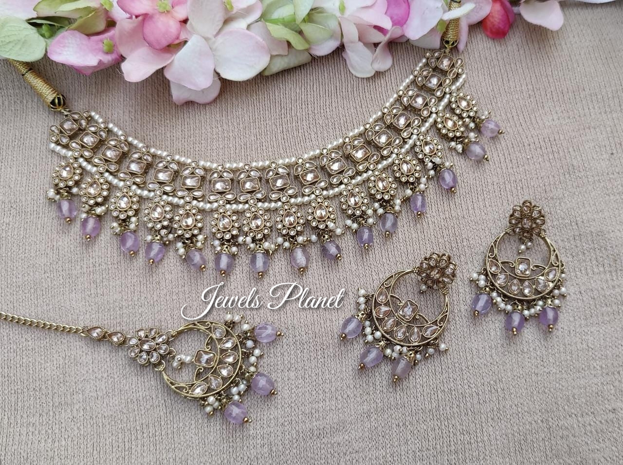 Dhriti Polki Necklace Set