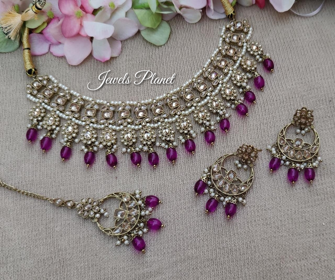 Dhriti Polki Necklace Set