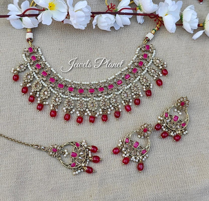 Dhriti Polki Necklace Set