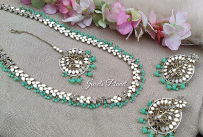 Purva Long Mirror Necklace