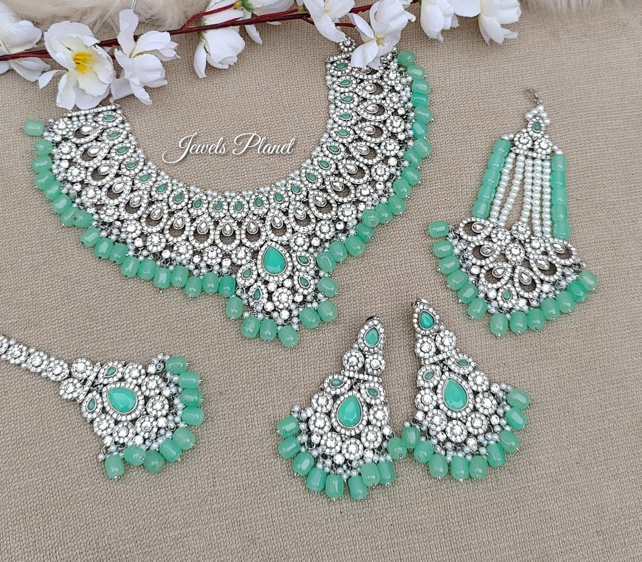 Shabnam Jhumar Necklace Set