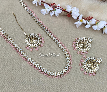 Purva Long Mirror Necklace