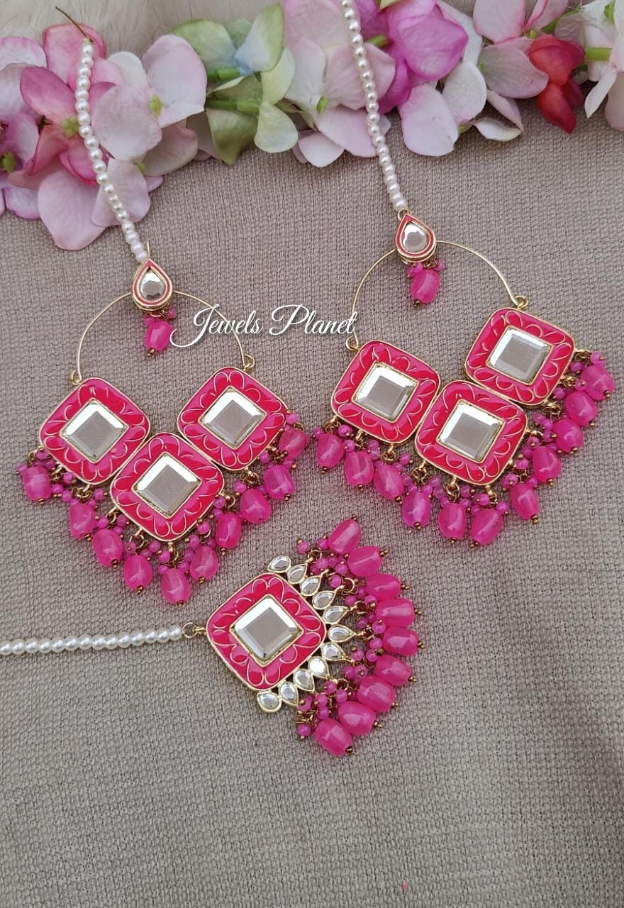 Athiya Kundan Earrings Tikka