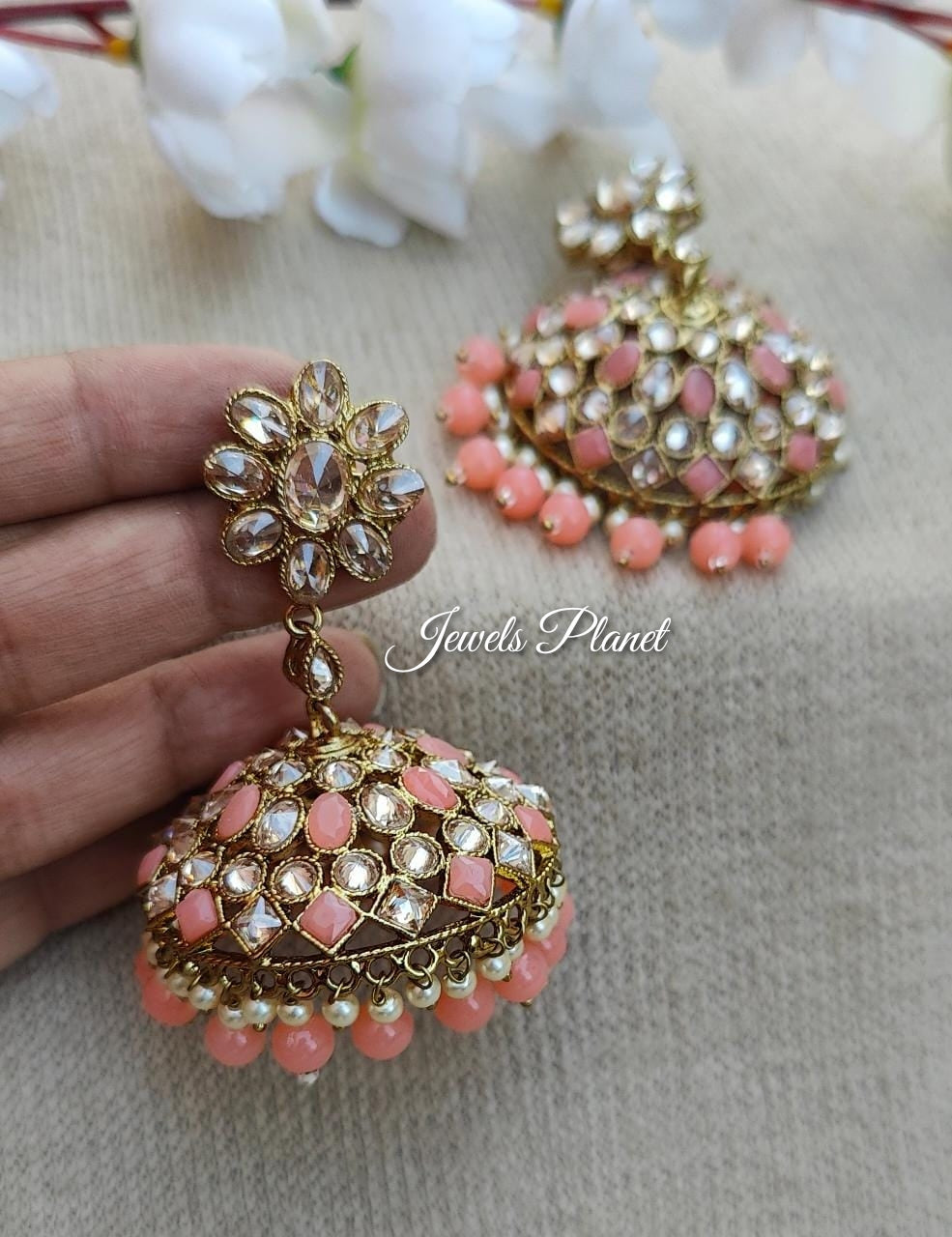 Ratika Polki Jhumkas