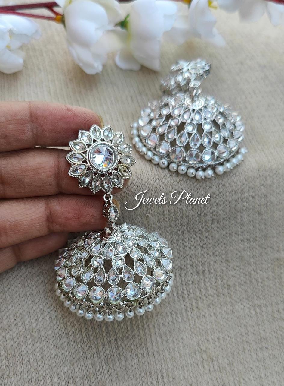 Simra Polki Jhumkas