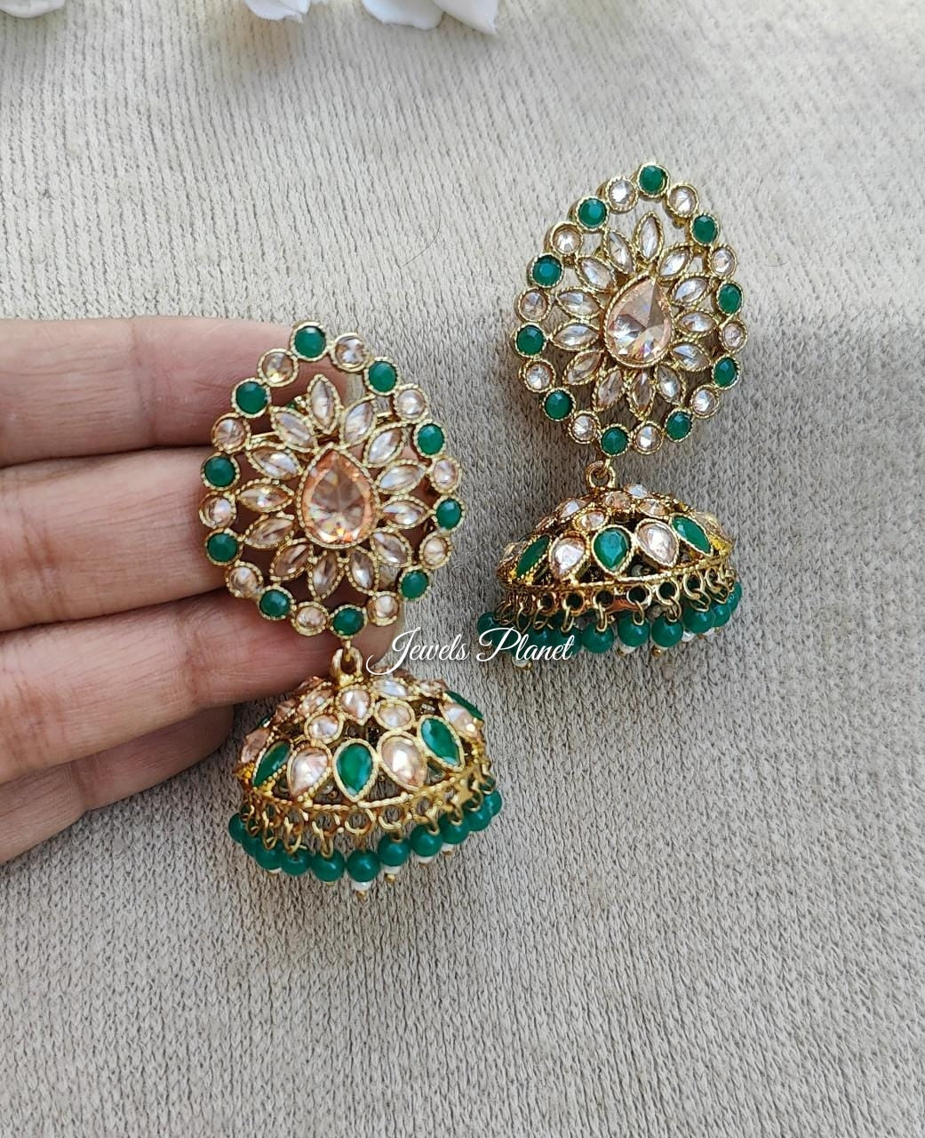 Sehar Polki Jhumkas