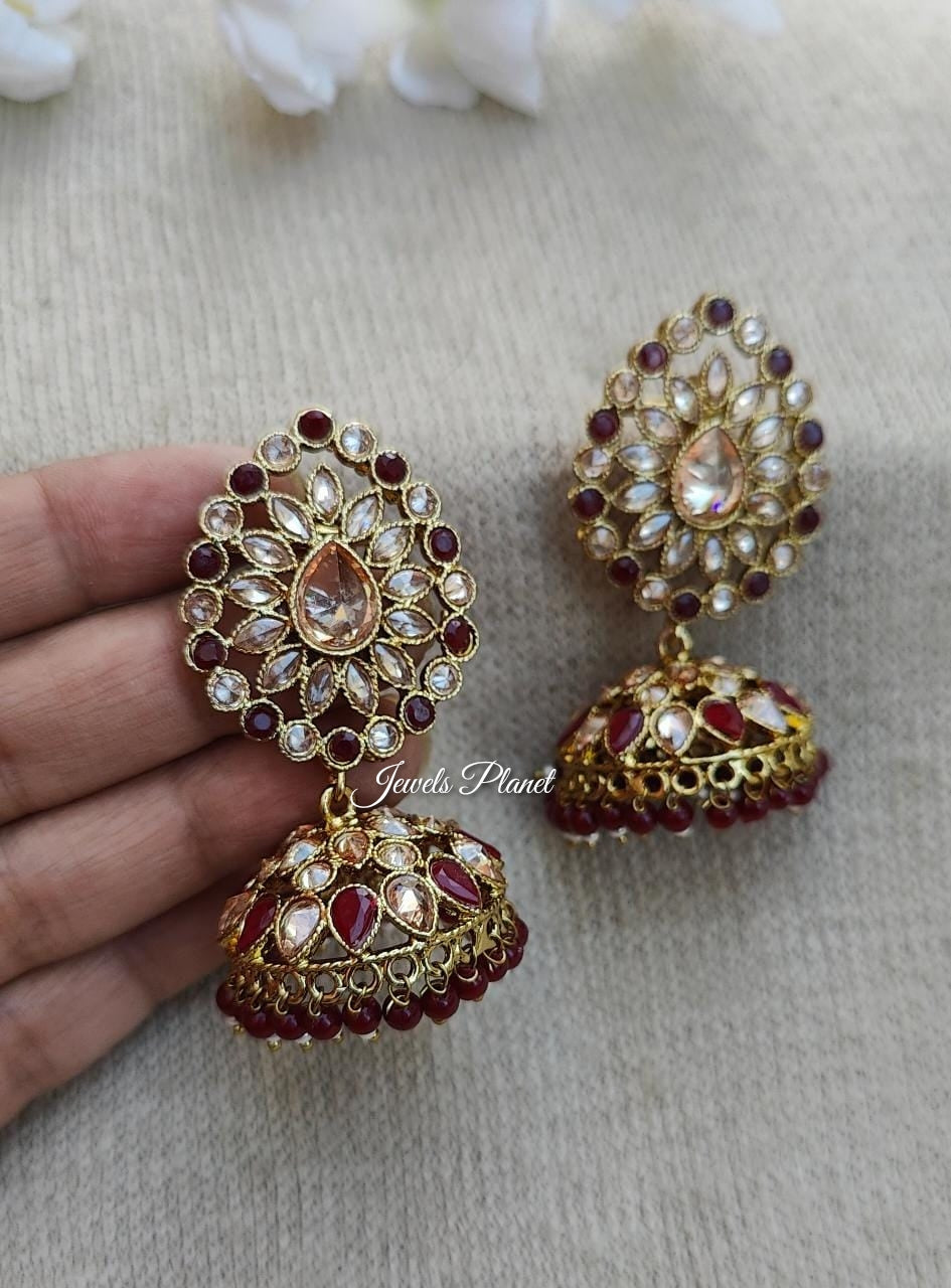 Sehar Polki Jhumkas