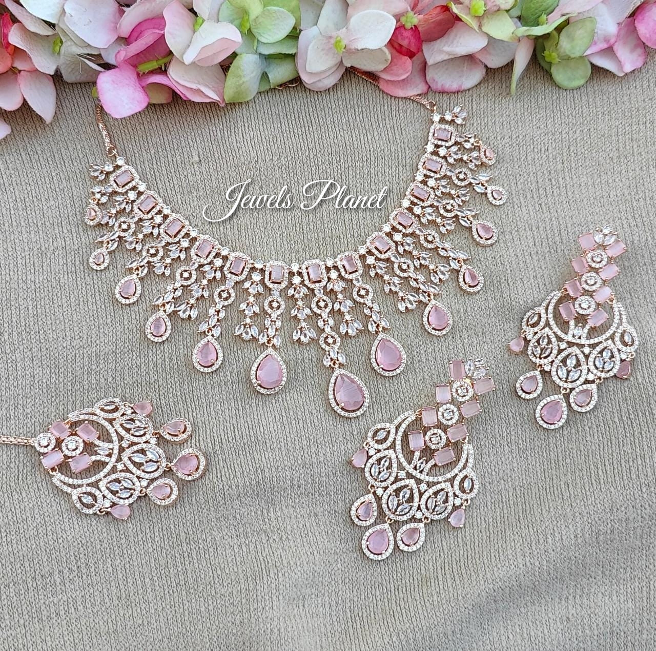 Swati AD/CZ Necklace Set