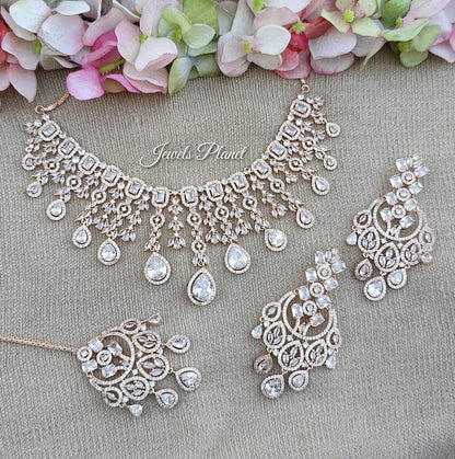 Swati AD/CZ Necklace Set