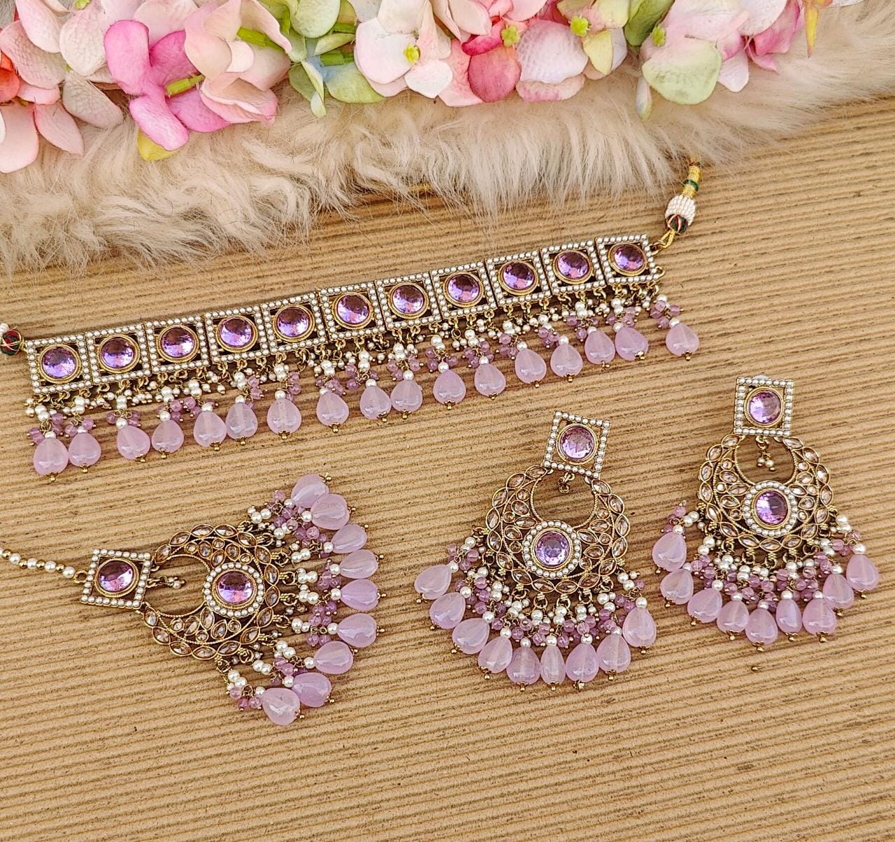 Raavi Polki Choker Set