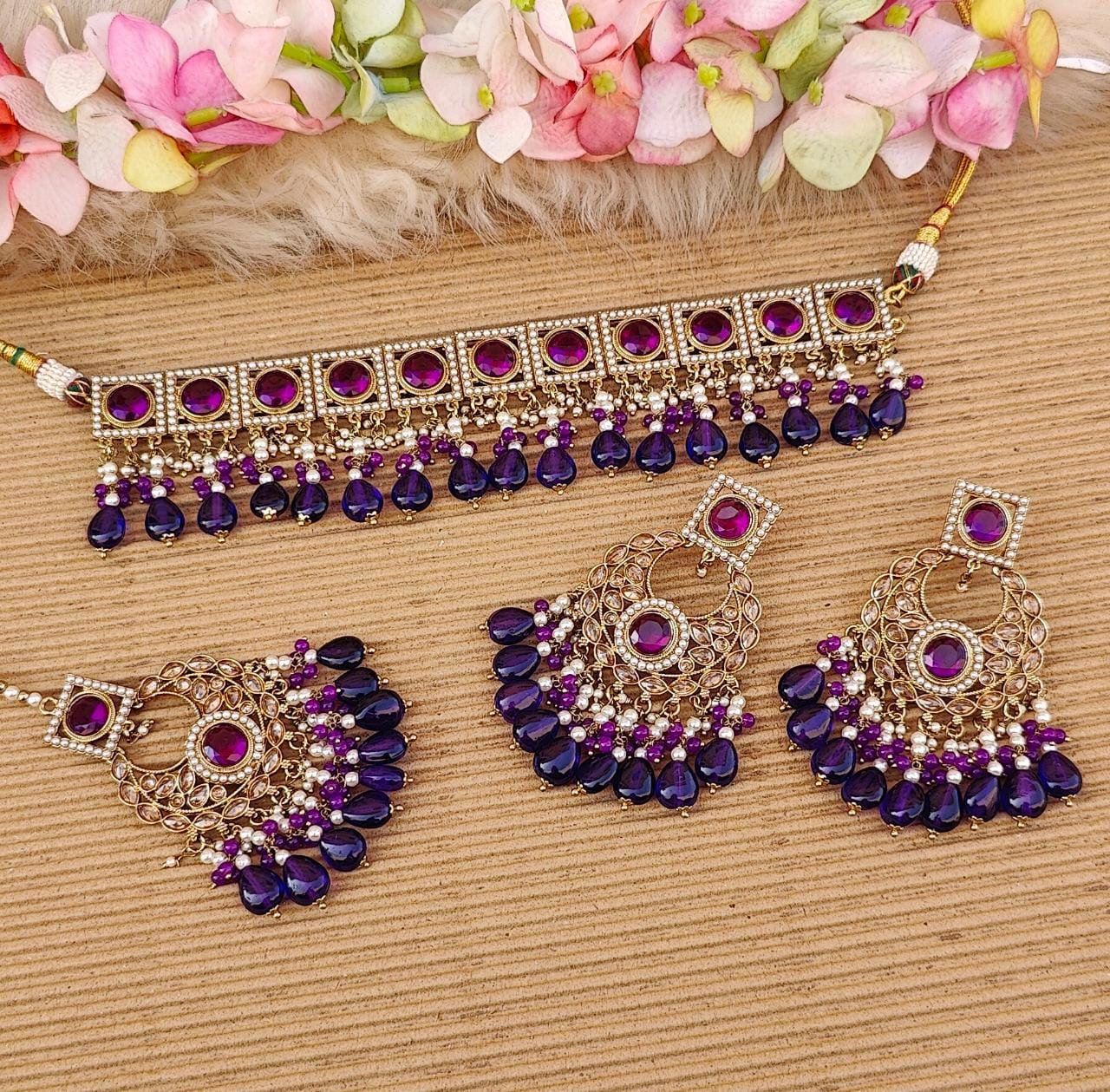 Raavi Polki Choker Set