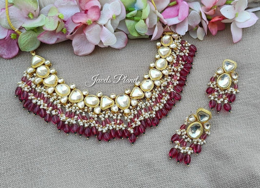 Devisha Pachi Kundan Necklace Set