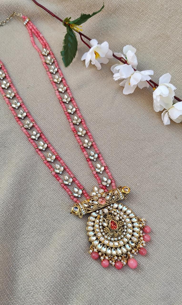 Aaliyah Kundan Long Necklace