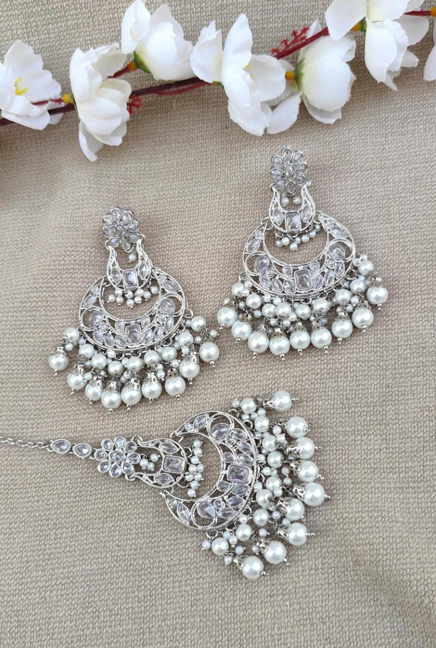 Ahana Polki Earrings Tikka