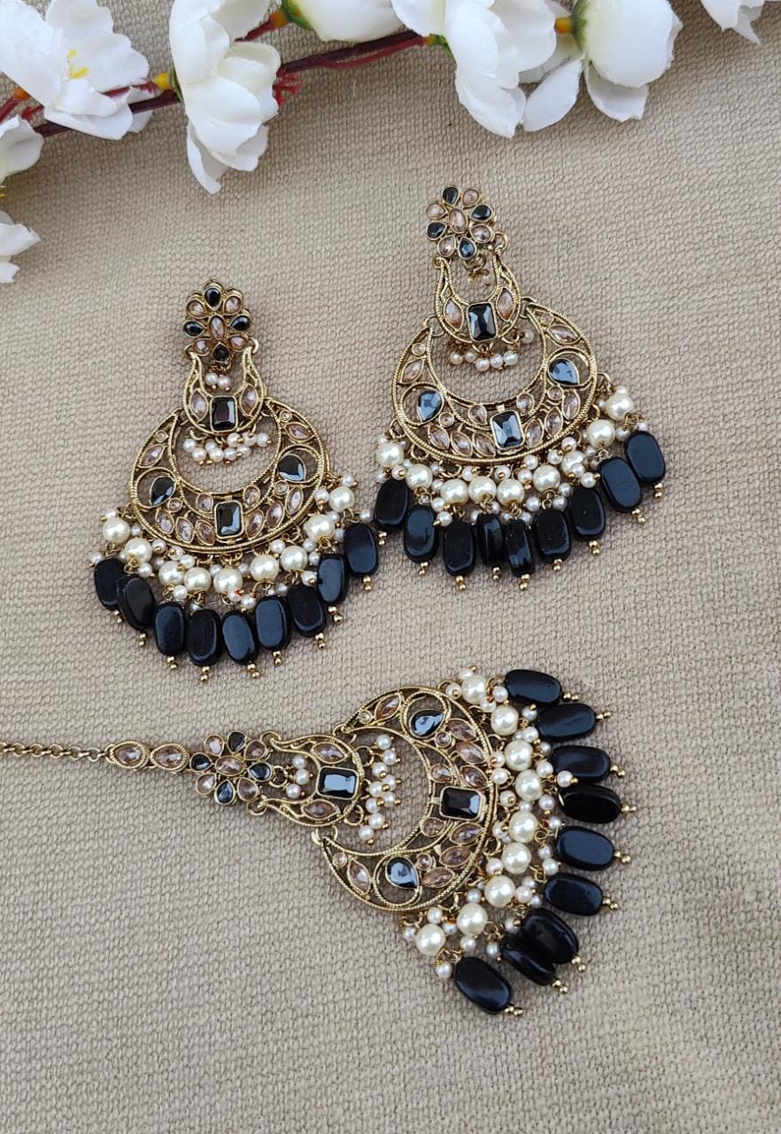 Ahana Polki Earrings Tikka