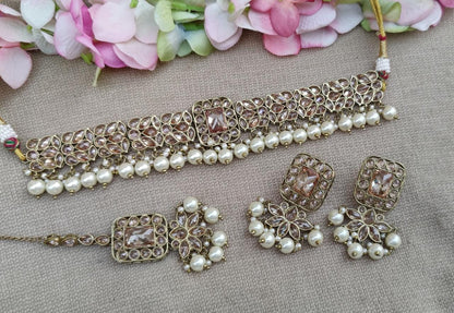 Tanu Polki Choker Set