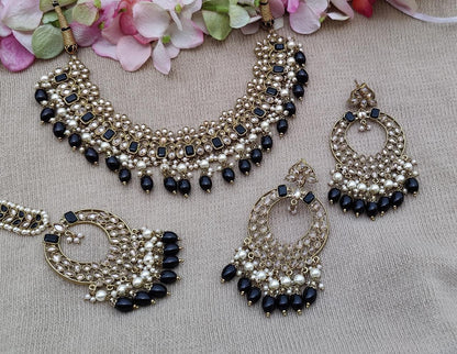 Zeba Polki Necklace Set