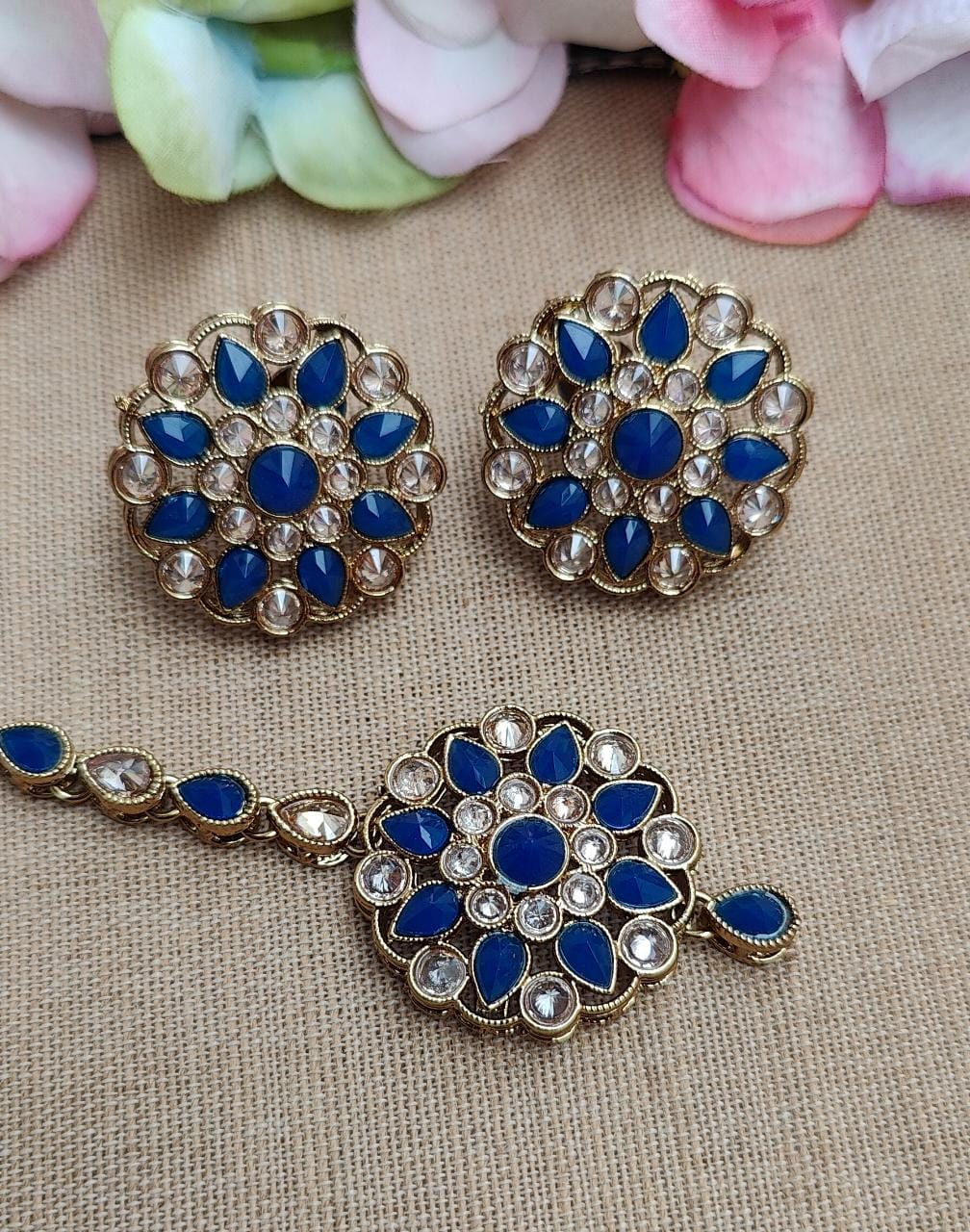 Anaya Polki Earrings Tikka