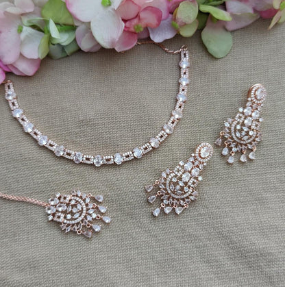 Arya AD/CZ Necklace Set