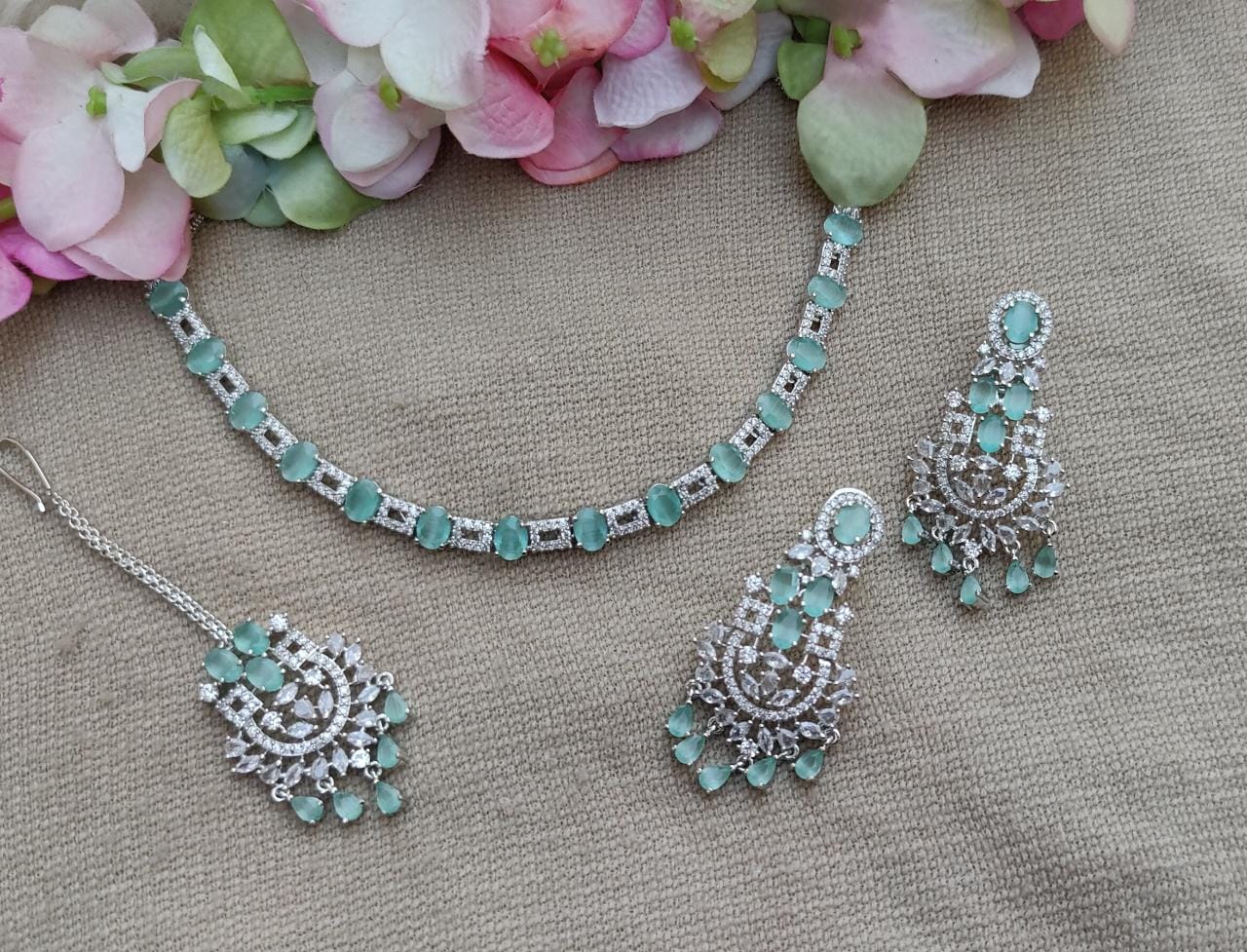 Arya AD/CZ Necklace Set