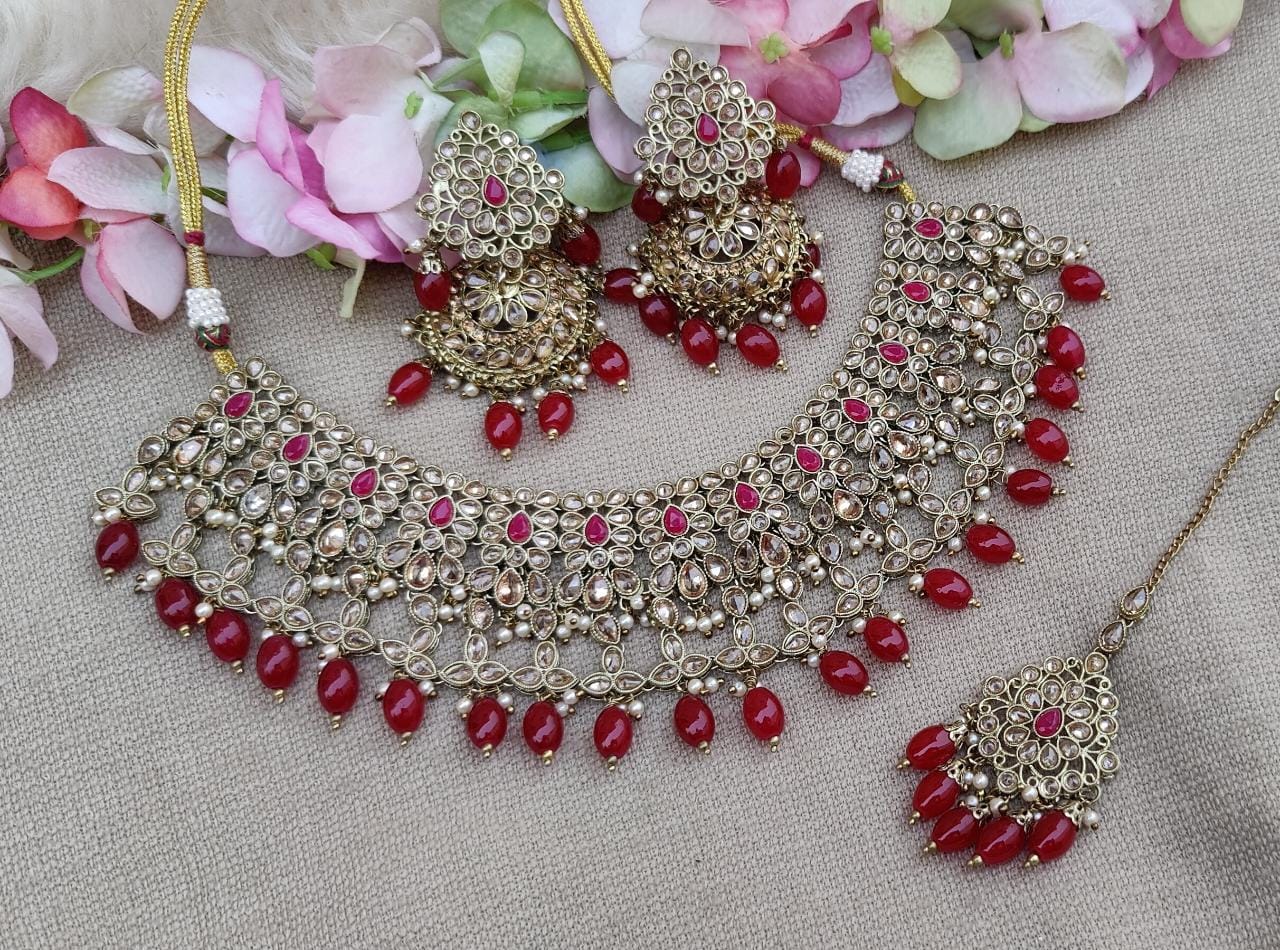 Hania Polki Necklace Set