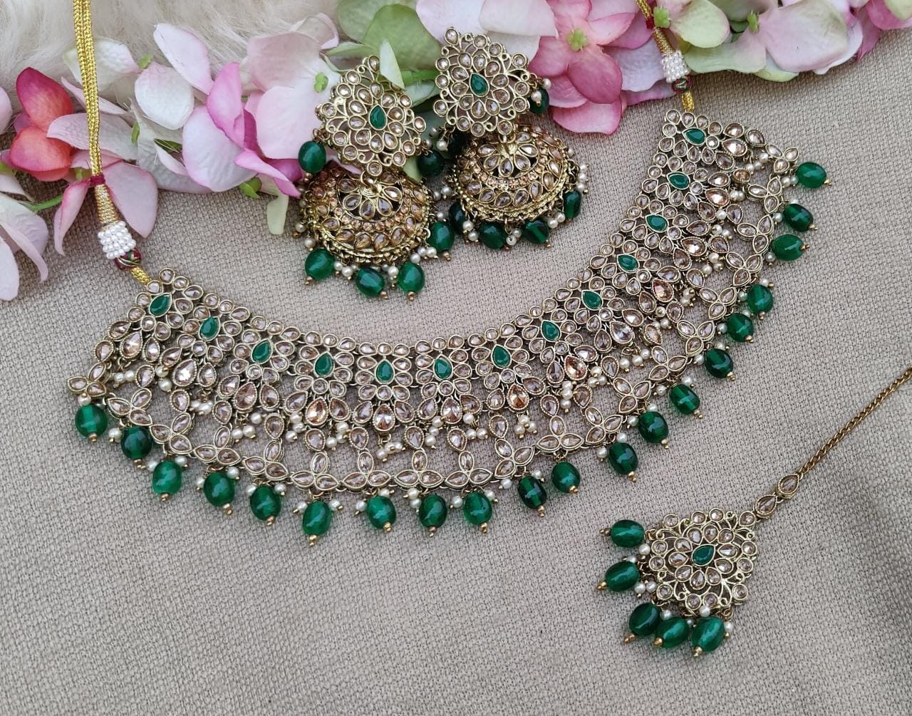 Hania Polki Necklace Set