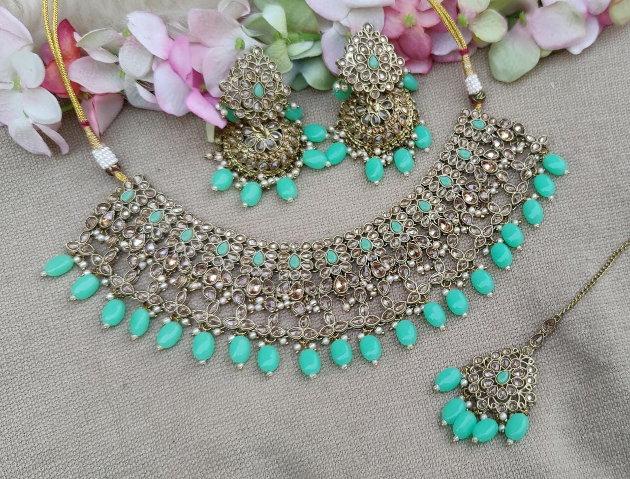 Hania Polki Necklace Set