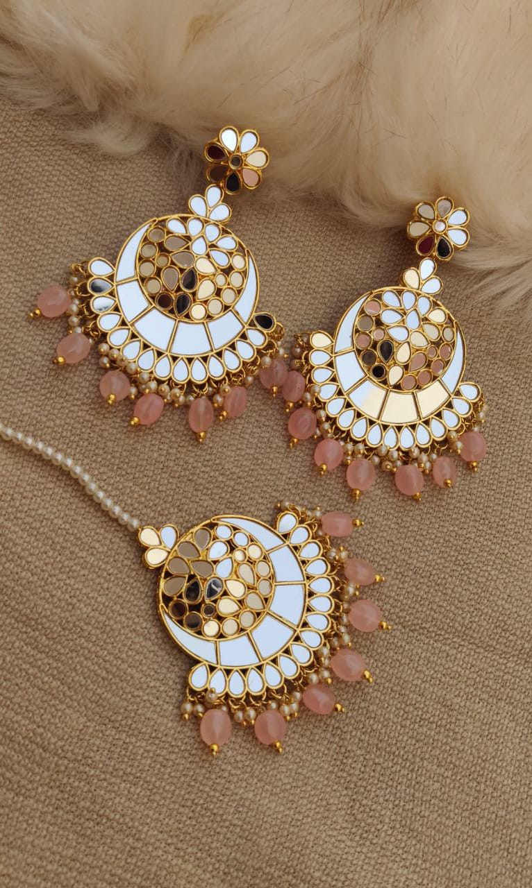 Ishaya Mirror Earrings Tikka