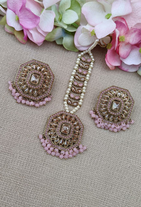 Asmi Polki Earrings Tikka