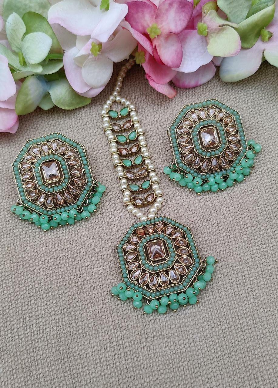 Asmi Polki Earrings Tikka