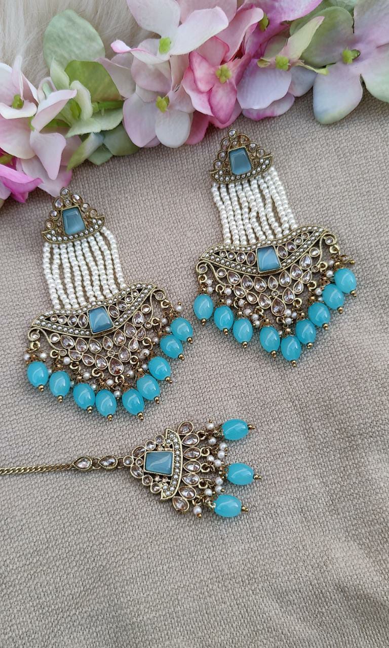 Sheeza Polki Earrings Tikka