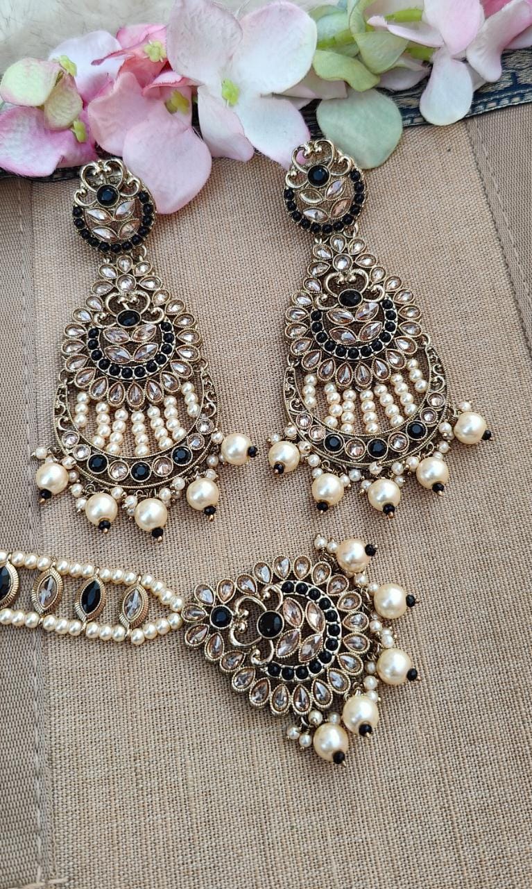 Jass Polki Earrings Tikka