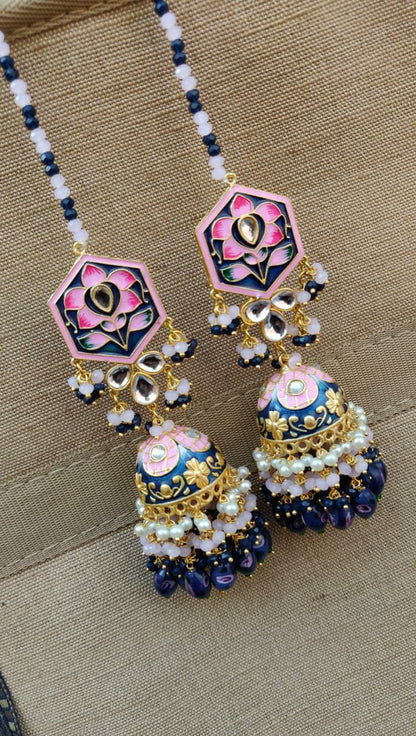 Harvey Meenakari Jhumkas