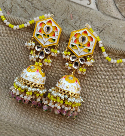 Harvey Meenakari Jhumkas