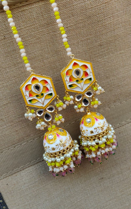 Harvey Meenakari Jhumkas