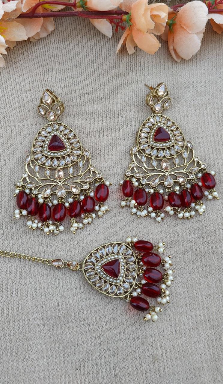 Vidhi Polki Earrings Tikka