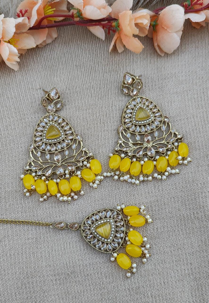 Vidhi Polki Earrings Tikka