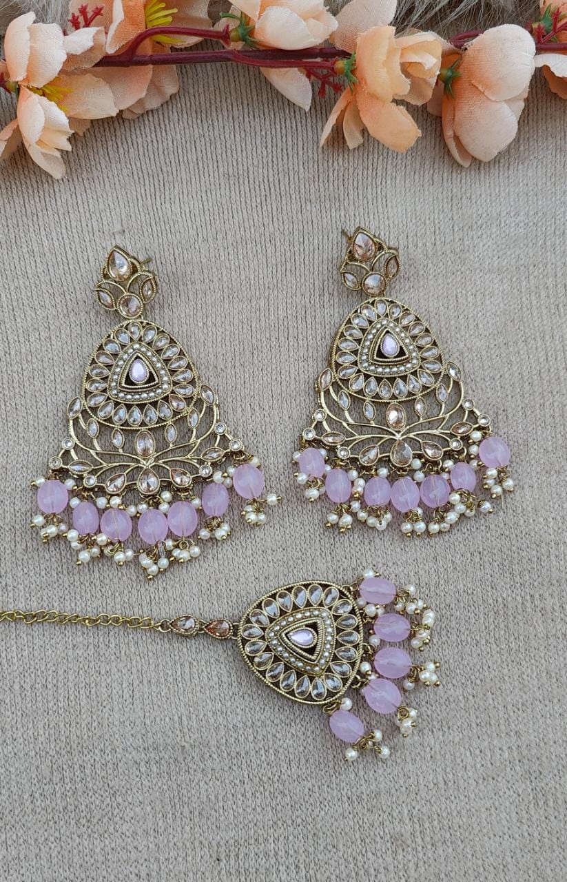 Vidhi Polki Earrings Tikka