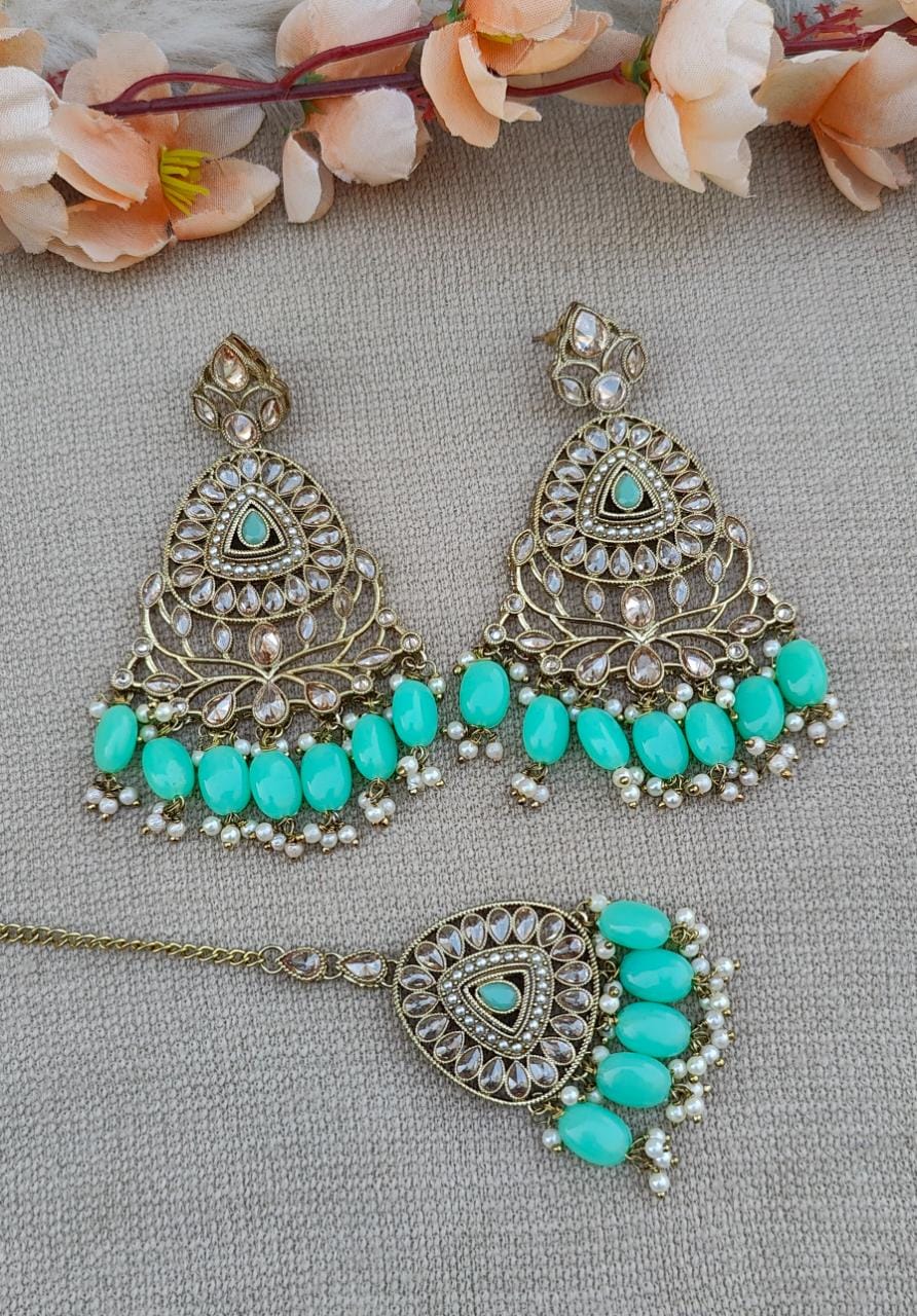 Vidhi Polki Earrings Tikka