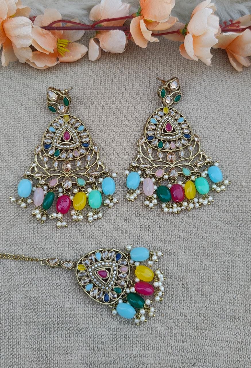 Vidhi Polki Earrings Tikka