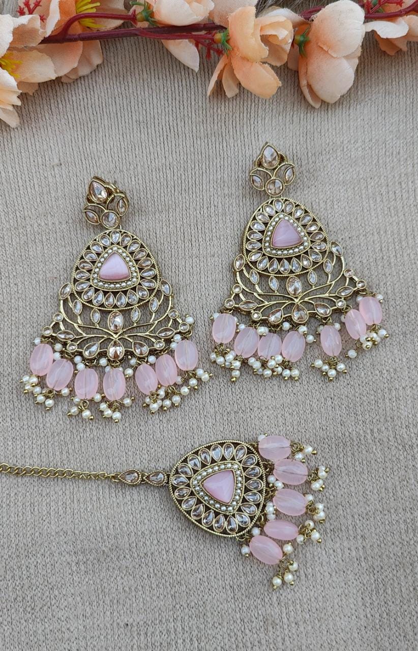 Vidhi Polki Earrings Tikka