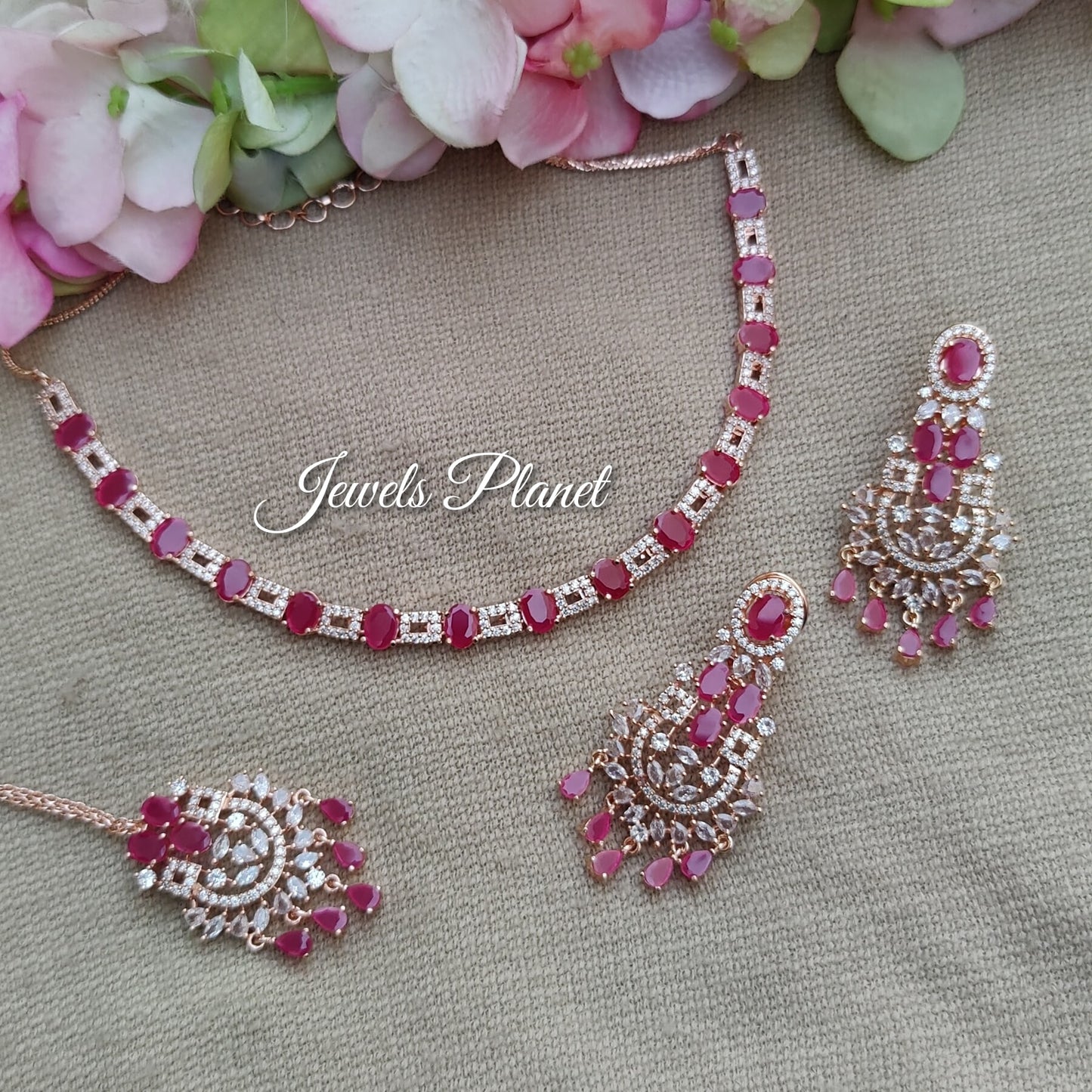 Arya AD/CZ Necklace Set