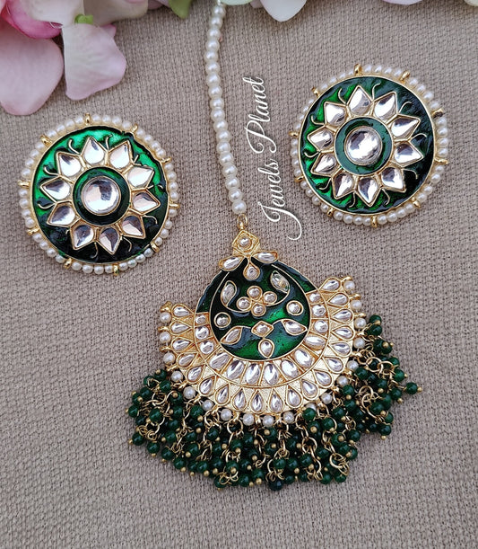 Kusha Kundan Earrings Tikka