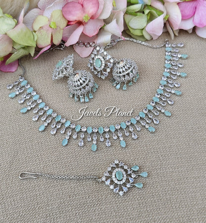 Jessica AD/CZ Necklace Set