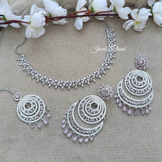 Aradhya AD/CZ Necklace Set